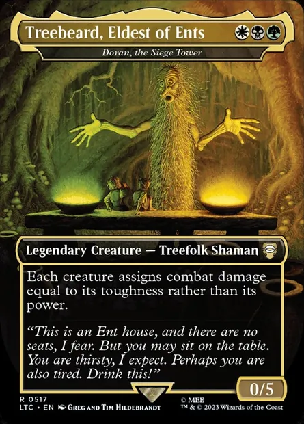 Doran, the Siege Tower, Magic card LTC 517 — Tales of Middle-earth Commander set