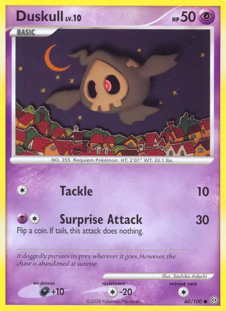 Duskull, Pokémon card SF 60 — Stormfront set