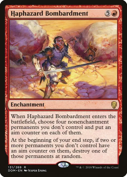 Haphazard Bombardment, Magic card DOM 131 — Dominaria set