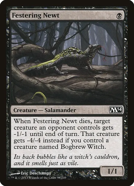 Festering Newt, Magic card M14 98 — Magic 2014 set