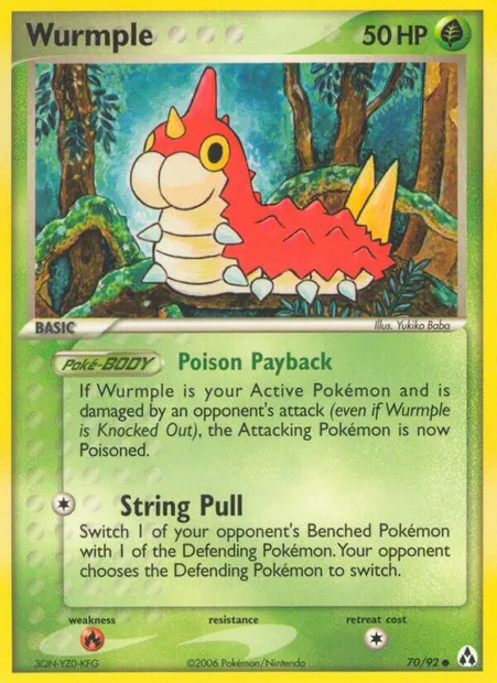 Wurmple, Pokémon card LM 70 — Legend Maker set