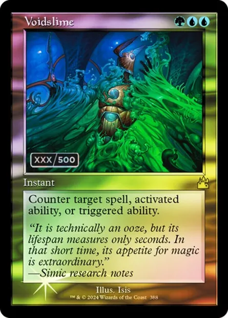 Vide gluant, carte Magic RVR 388z — extension Ravnica Remastered