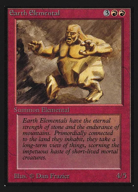 Earth Elemental, Magic card CEI 145 — Intl. Collectors' Edition set