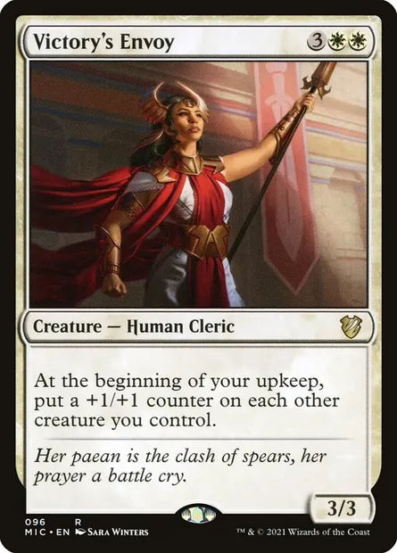 Victory's Envoy, Magic card MIC 96 — Midnight Hunt Commander set