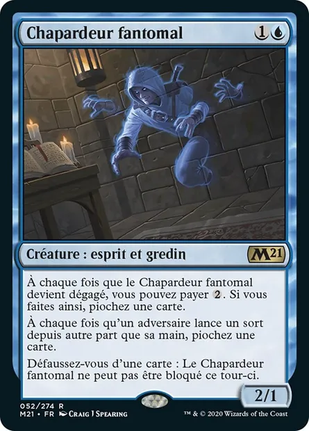 Chapardeur fantomal, carte Magic M21 52 — extension Core Set 2021