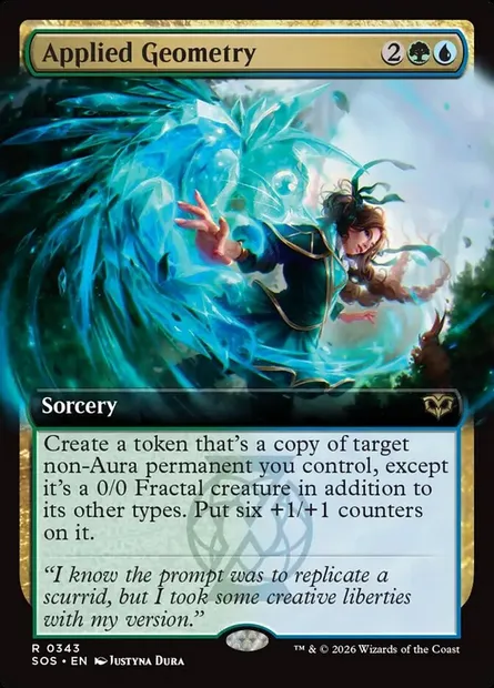 Applied Geometry, Magic card SOS 343 — Secrets of Strixhaven set