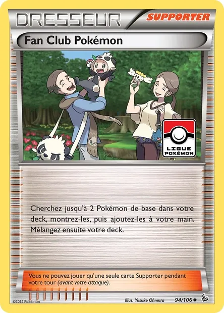 Fan Club Pokémon, carte Pokémon FLF 94 — extension Étincelles