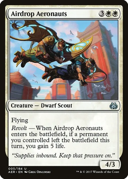 Airdrop Aeronauts, Magic card AER 5 — Aether Revolt set