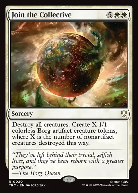 Join the Collective, Magic card TRC 20 — Star Trek Commander set