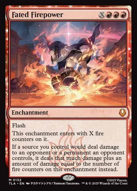 Fated Firepower, Magic card TLA 132 — Avatar: The Last Airbender set