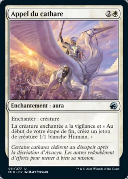 Appel du cathare, carte Magic MID 11 — extension Innistrad : chasse de minuit