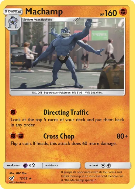 Machamp, Pokémon card DET 13 — Detective Pikachu set