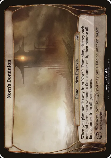 Norn's Dominion, Magic card OPC2 27 — Planechase 2012 Planes set