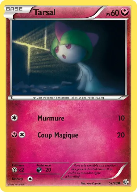Tarsal, carte Pokémon AOR 52 — extension Origines Antiques