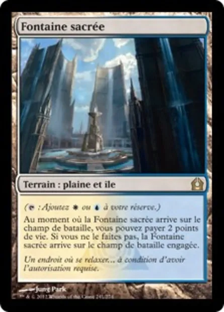 Fontaine sacrée, carte Magic RTR 241 — extension Retour à Ravnica