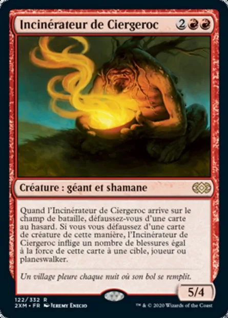 Incinérateur de Ciergeroc, carte Magic 2XM 122 — extension Double Masters