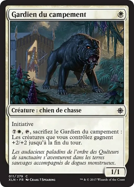 Gardien du campement, carte Magic XLN 11 — extension Ixalan