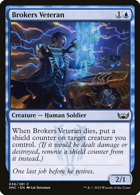 Brokers Veteran, Magic card SNC 36 — Streets of New Capenna set