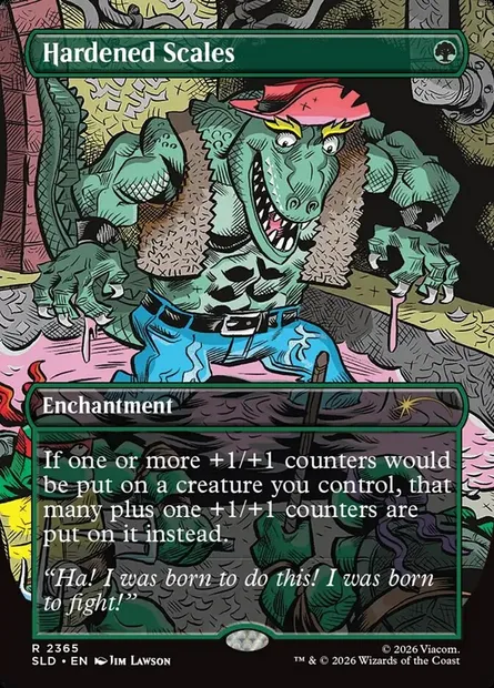 Écailles renforcées, carte Magic SLD 2365 — extension Secret Lair Drop