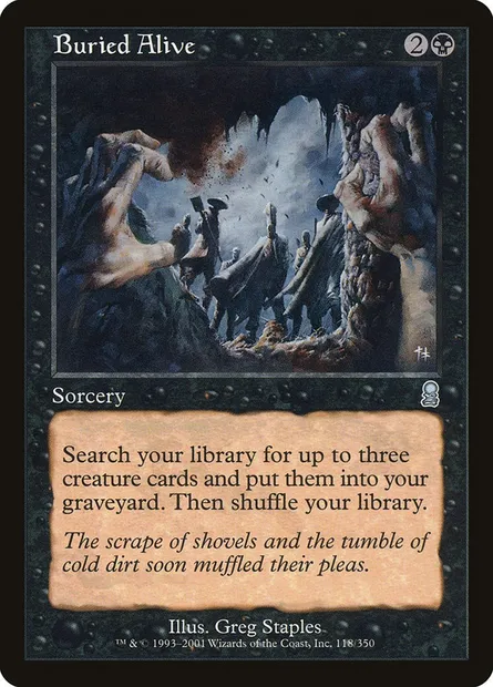 Buried Alive, Magic card ODY 118 — Odyssey set
