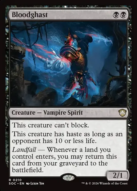 Bloodghast, Magic card SOC 210 — Secrets of Strixhaven Commander set