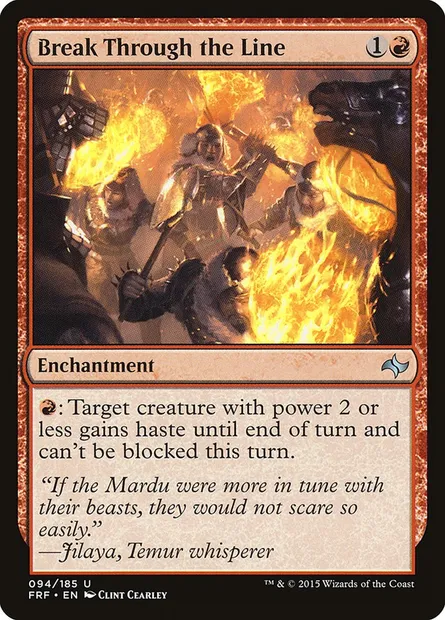 Break Through the Line, Magic card FRF 94 — Fate Reforged set