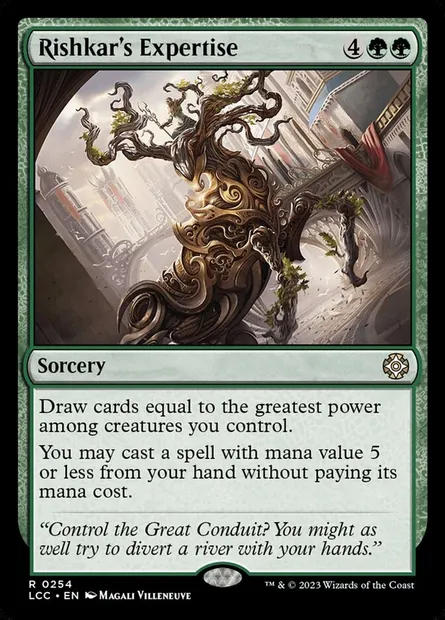 Rishkar's Expertise, Magic card LCC 254 — The Lost Caverns of Ixalan Commander set