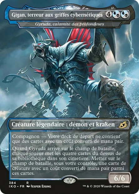 Gyruda, calamité des profondeurs, carte Magic IKO 384 — extension Ikoria: Lair of Behemoths