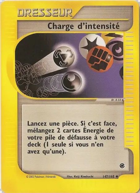 Charge d'intensité, carte Pokémon EX 147 — extension Expedition