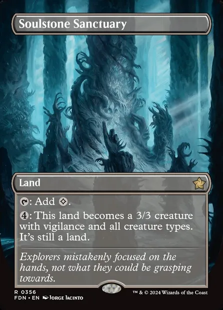 Soulstone Sanctuary, Magic card FDN 356 — Foundations set