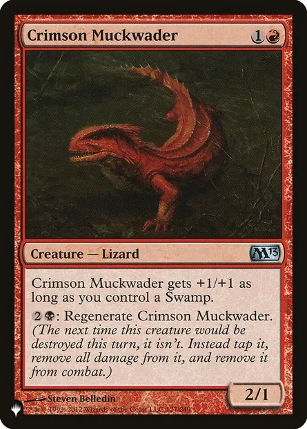 Crimson Muckwader, Magic card PLST M13-127 — The List set