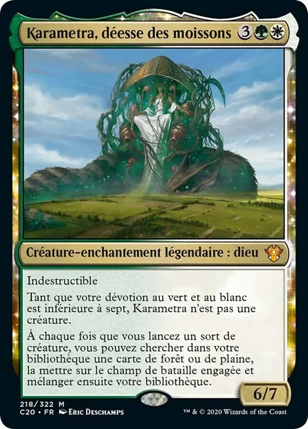 Karametra, déesse des moissons, carte Magic C20 218 — extension Commander 2020