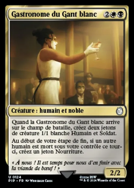 Gastronome du Gant blanc, carte Magic PIP 124 — extension Fallout
