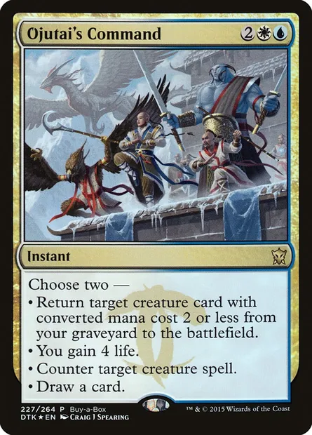 Ojutai's Command, Magic card PDTK 227 — Dragons of Tarkir Promos set