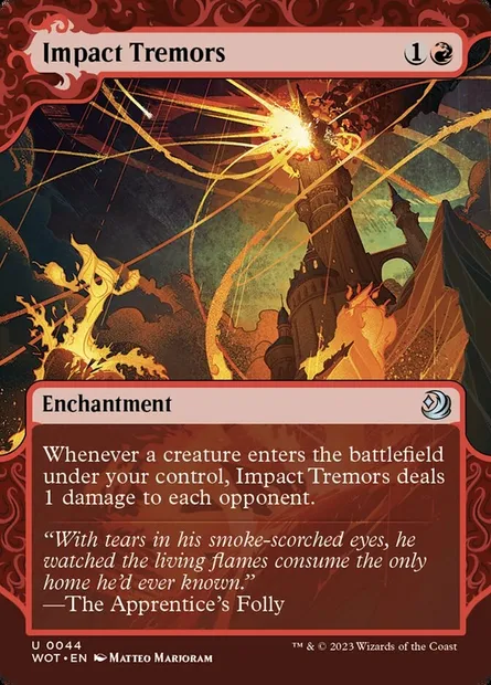 Impact Tremors, Magic card WOT 44 — Wilds of Eldraine: Enchanting Tales set