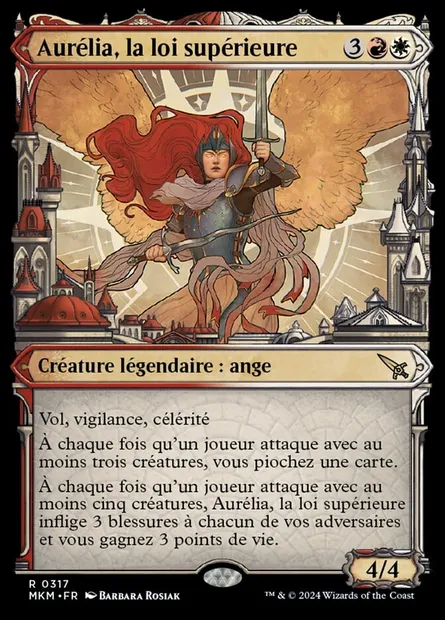 Aurélia, la loi supérieure, carte Magic MKM 317 — extension Murders at Karlov Manor