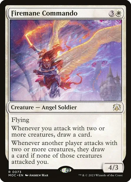 Firemane Commando, Magic card MOC 73 — March of the Machine Commander set