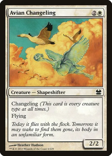 Avian Changeling, Magic card MMA 6 — Modern Masters set