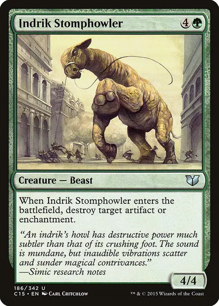 Indrik Stomphowler, Magic card C15 186 — Commander 2015 set