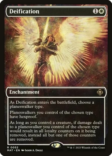 Deification, Magic card MAT 52 — March of the Machine: The Aftermath set