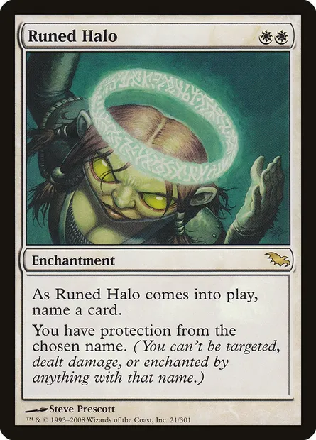 Runed Halo, Magic card SHM 21 — Shadowmoor set