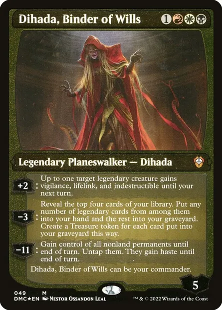 Dihada, Binder of Wills, Magic card DMC 49 — Dominaria United Commander set