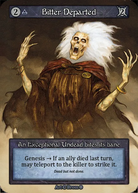 Bitter Departed, carte Sorcery GOT 035 — extension Gothic