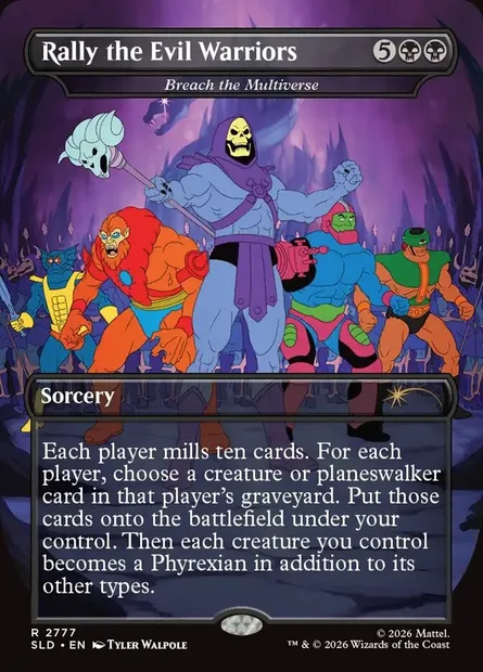 Déchirer le Multivers, carte Magic SLD 2777 — extension Secret Lair Drop