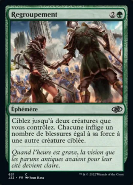 Regroupement, carte Magic J22 631 — extension Jumpstart 2022