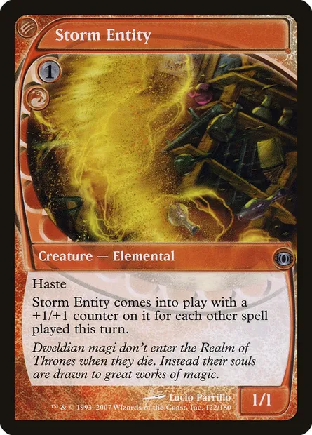 Entité d'orage, carte Magic FUT 122 — extension Vision de l'Avenir