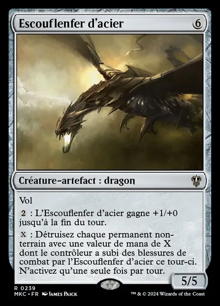 Escouflenfer d'acier, carte Magic MKC 239 — extension Murders at Karlov Manor Commander