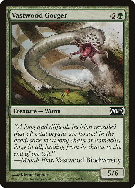 Vastwood Gorger, Magic card M13 196 — Magic 2013 set