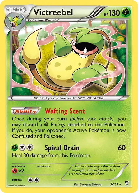 Victreebel, Pokémon card FFI 3 — Furious Fists set