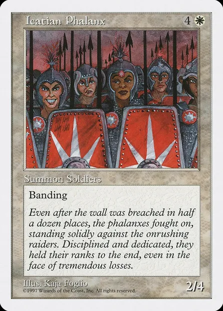 Icatian Phalanx, Magic card 5ED 36 — Fifth Edition set